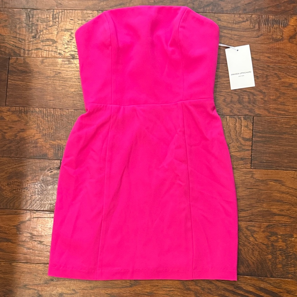 Amanda Uprichard Strapless Pink Dress